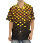 Gold Disco Lights Pattern Print Aloha Shirt