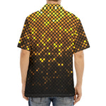 Gold Disco Lights Pattern Print Aloha Shirt