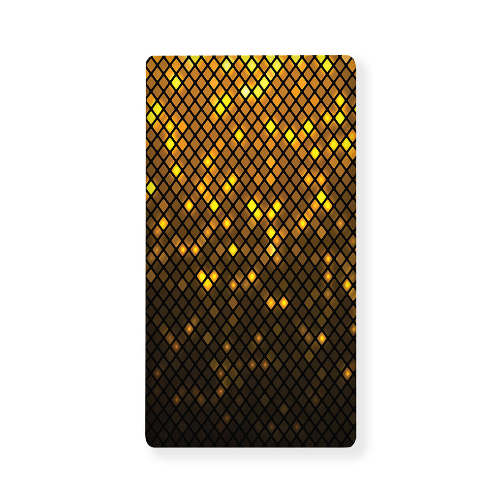 Gold Disco Lights Pattern Print Baby Crib Sheet