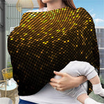 Gold Disco Lights Pattern Print Baby Seat Cover