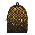 Gold Disco Lights Pattern Print Backpack