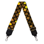 Gold Disco Lights Pattern Print Bag Strap
