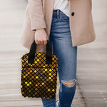 Gold Disco Lights Pattern Print Bible Tote Bag