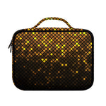 Gold Disco Lights Pattern Print Briefcase Bible Bag