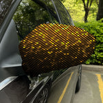 Gold Disco Lights Pattern Print Car Side Mirror Covers