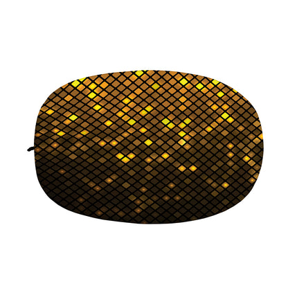 Gold Disco Lights Pattern Print Car Side Mirror Covers