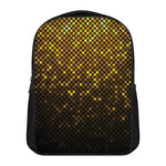 Gold Disco Lights Pattern Print Casual Backpack