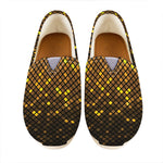 Gold Disco Lights Pattern Print Casual Shoes