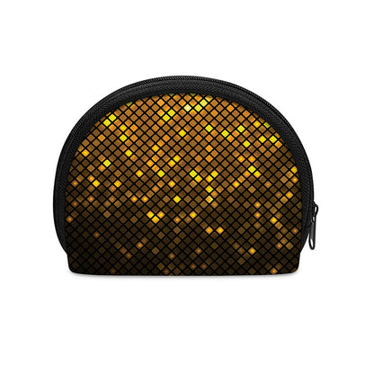 Gold Disco Lights Pattern Print Coin Purse