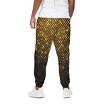 Gold Disco Lights Pattern Print Cotton Pants