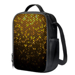 Gold Disco Lights Pattern Print Crossbody Lunch Bag