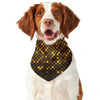 Gold Disco Lights Pattern Print Dog Bandana