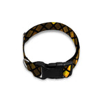Gold Disco Lights Pattern Print Dog Collar
