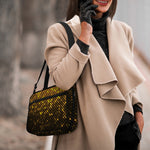 Gold Disco Lights Pattern Print Double Strap Bible Bag