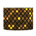Gold Disco Lights Pattern Print Drum Lamp Shade
