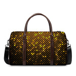 Gold Disco Lights Pattern Print Duffle Bag