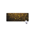 Gold Disco Lights Pattern Print Extended Mouse Pad