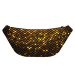Gold Disco Lights Pattern Print Fanny Pack