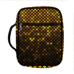 Gold Disco Lights Pattern Print Front Pocket Bible Bag