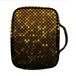 Gold Disco Lights Pattern Print Front Pocket Bible Bag