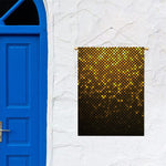 Gold Disco Lights Pattern Print Garden Flag