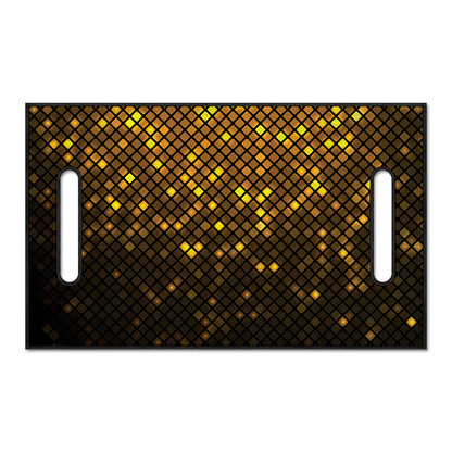 Gold Disco Lights Pattern Print Golf Cart Seat Cover