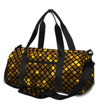 Gold Disco Lights Pattern Print Gym Bag