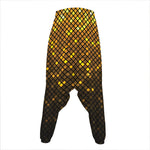 Gold Disco Lights Pattern Print Hammer Pants