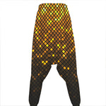 Gold Disco Lights Pattern Print Hammer Pants