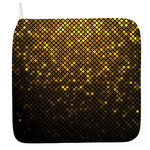 Gold Disco Lights Pattern Print Hand Towel