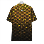 Gold Disco Lights Pattern Print Hawaiian Shirt