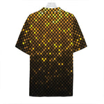 Gold Disco Lights Pattern Print Hawaiian Shirt