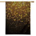 Gold Disco Lights Pattern Print House Flag