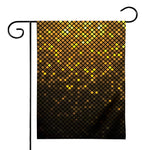 Gold Disco Lights Pattern Print House Flag