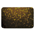 Gold Disco Lights Pattern Print Indoor Door Mat