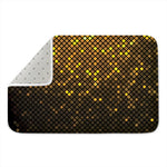 Gold Disco Lights Pattern Print Indoor Door Mat