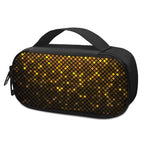 Gold Disco Lights Pattern Print Insulin Cooler Travel Case