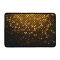 Gold Disco Lights Pattern Print Kitchen Mat
