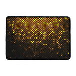 Gold Disco Lights Pattern Print Kitchen Mat