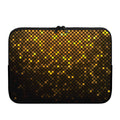 Gold Disco Lights Pattern Print Laptop Sleeve
