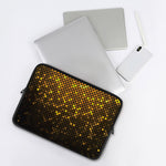 Gold Disco Lights Pattern Print Laptop Sleeve