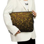 Gold Disco Lights Pattern Print Laptop Sleeve