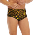 Gold Disco Lights Pattern Print Men's Briefs