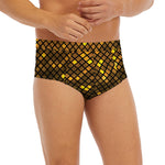 Gold Disco Lights Pattern Print Men's Briefs