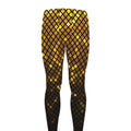 Gold Disco Lights Pattern Print Men's Leggings