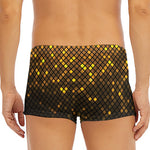Gold Disco Lights Pattern Print Men's Short Boxer Briefs
