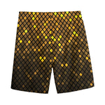 Gold Disco Lights Pattern Print Men's Sports Shorts