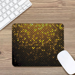 Gold Disco Lights Pattern Print Mouse Pad