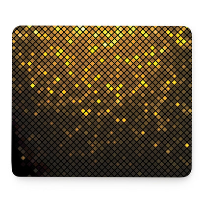 Gold Disco Lights Pattern Print Mouse Pad