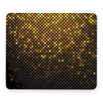 Gold Disco Lights Pattern Print Mouse Pad